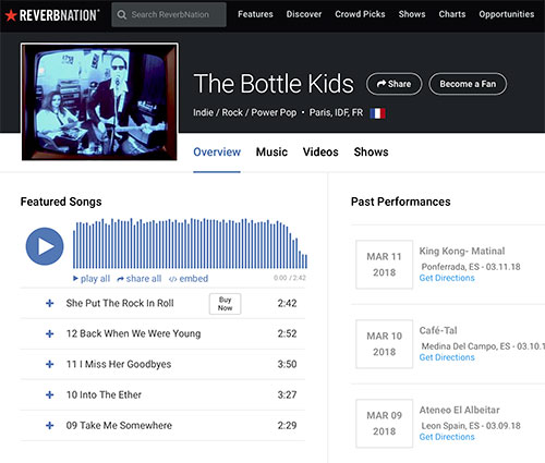 Bottle Kids Reverb Nation